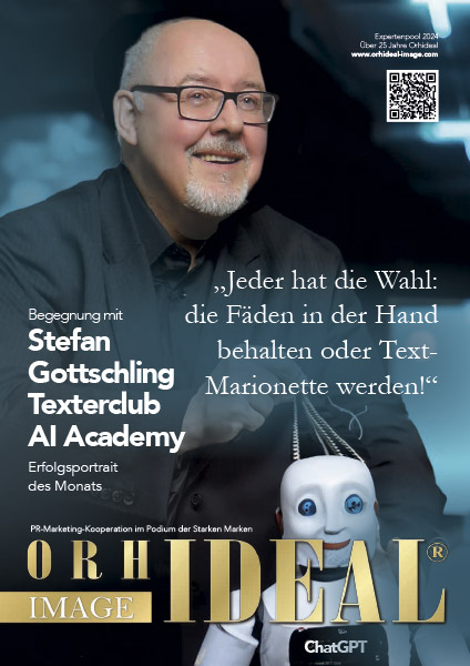 Cover Orhideal IMAGE Magazin Magazin Mai 2024 mit Stefan Gottschling - Texterclub<br>AI Academy
